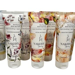 2PC Set Nakery Beauty Anti-Aging Body & Hand Wash + Body Butter - YOU CHOOSE